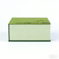 Boîte cadeau en carton écologique avec logo personnalisé pour l'emballage de thé de qualité supérieure, design en carton pliable, forme oblongue, couleur personnalisée, UV
