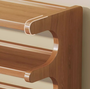 <span class=keywords><strong>Scarpiera</strong></span> a 5 livelli in legno massello, scaffale porta scarpe multistrato <span class=keywords><strong>con</strong></span> ripiano superiore per ingresso, soggiorno, casa - Product Image 5