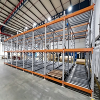 Système de rayonnage à gravité pour palettes, personnalisable OEM/ODM, avec dessin de plan de stockage professionnel gratuit pour importateurs mondiaux