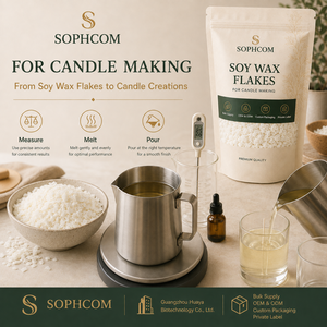Flocons de cire de soja pour emballage personnalisé, cire pour la <span class=keywords><strong>fabrication</strong></span> de bougies, copeaux de cire pour kits DIY, bougies faites à la main et marques de cadeaux lifestyle - Product Image 3