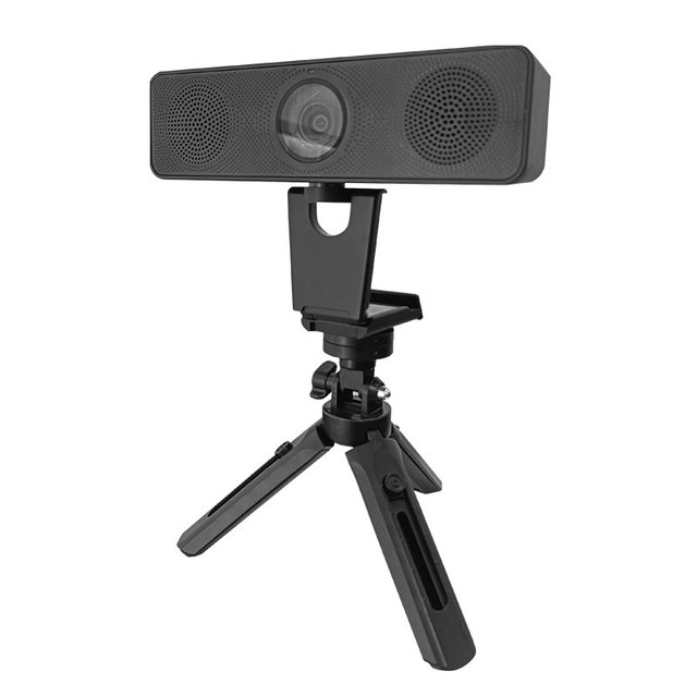 Dual-Speaker Microphone Array Camera 1080P HD Far-Field Audio Capture AI Noise Reduction for Video Conferences Live Streaming