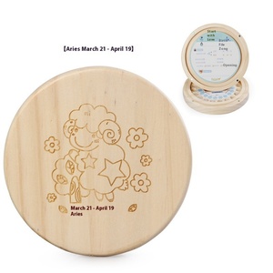 Boîte à dents de lait en bois durable pour garçons et filles - Boîte de rangement et souvenir pour dents - Product Image 6