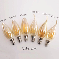 Lampe décorative industrielle 2W 4W 6W, ampoule LED vintage, ampoule à filament Edison E12 E14 E27