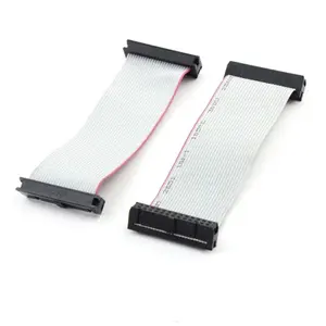 Custom IDC Flat Ribbon Cable 20 Pin AWM 2651 VW-1 105C 300V 28AWG Electrical Wire Cable 2.54mm cable assembly