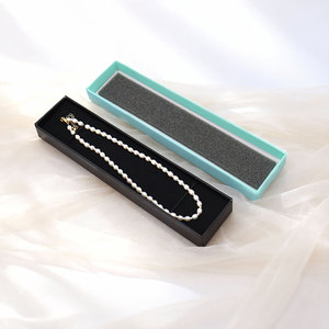 Boîte rigide en deux parties avec couvercle et base séparés, vente en gros, emballage carré en papier pour bijoux et bracelets avec insert - Product Image 3