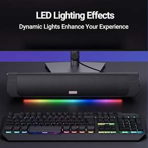 Inwa Computer Speakers <b>Mic</b> <b>Gaming</b> 2.1 Channel Virtual Surround Sound Metal Cabinet 10-30W PC PS5 Switch1/2 Desktop Monitor USB - Product Image 5