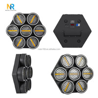 Luz Retro de 7 Ojos, 7x50 LED, Efectos Estroboscópicos COB RGB, Iluminación de Matriz para DJ, para Conciertos