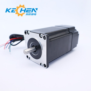 มอเตอร์สเต็ปเปอร์ Kechen ขนาด 57x75 มม. 1.8 องศา มอเตอร์ไฟฟ้าขนาดเล็กแบบไฮบริด DC 2 เฟส แกนขนาด 12 มม. พร้อมเบรก - Product Image 1