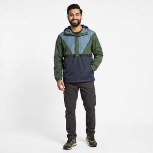 Unisex Anrok Vintage Canvas Windbreaker <b>Jacket</b> Hot Sale Quarter Zipper Stand Hoodie <b>Lightweight</b> Waterproof Breathable Colour - Product Image 1