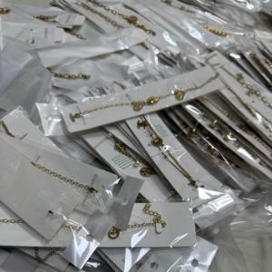 JUSTONE Collar de Moda Chapado en Oro de Acero Inoxidable con Dijes, Collar de Diseñador con Capas Doradas, Collar con Letras de Marca CC DG, Venta al por Mayor - Product Image 3