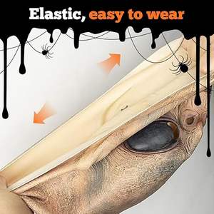 <span class=keywords><strong>Maschera</strong></span> aliena realistica raccapricciante maschere di Halloween per adulti in lattice piena testa di scena per feste Costume - Product Image 2