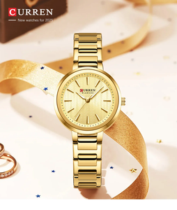 Reloj CURREN 9109 de Lujo para Mujer con Correa de Acero Inoxidable, Diseño Clásico y Elegante, Resistente al Agua, Aleación, Cristal de 32 mm, para Uso Diario - Product Image 6