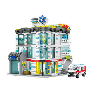 Ensemble de blocs de construction d'hôpital à 3 étages, 2866 pièces, avec lumières LED, modulaire et détachable, éducation STEAM, décoration de la maison, cadeau pour enfants - Product Image 1