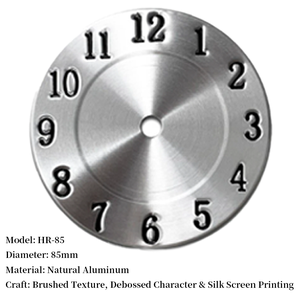 Technologie de traitement du <span class=keywords><strong>cadran</strong></span> d'<span class=keywords><strong>horloge</strong></span>, sérigraphie, impression couleur, caractères concaves et convexes, meulage, finition haute brillance - Product Image 5