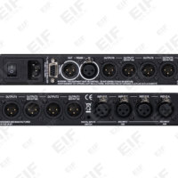 Processeur audio USB Xta DP448 4x8 canaux avec connecteurs XLR pour KTV, karaoké, diffusion en direct, contrôle du volume et fonction de sourdine