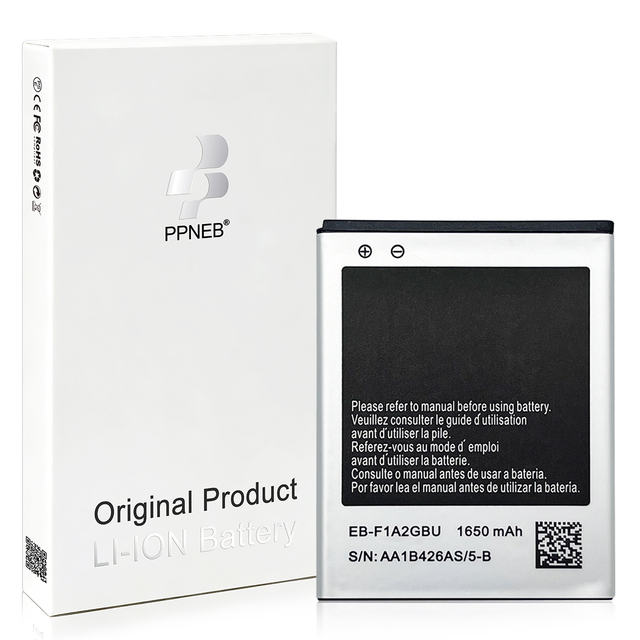 Original Wholesale High-quality EB-F1A2GBU 3.7V Li-ion Battery for Samsung Galaxy S2 Phone Replacement Battery 18-month in Stock