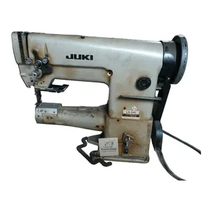 Le japon a utilisé juki-LS 341 cylindre lit cuir composé alimentation marche pied machine à coudre industrielle maquinas de coser cuero usadas - Product Image 1
