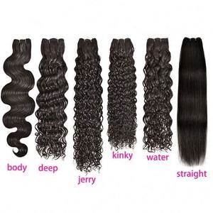 Cheveux vierges brésiliens Remy super double tirés, lisses, 12A, 3 paquets, 1b #   Noir naturel 8-24 pouces Marque Amygirl - Product Image 3