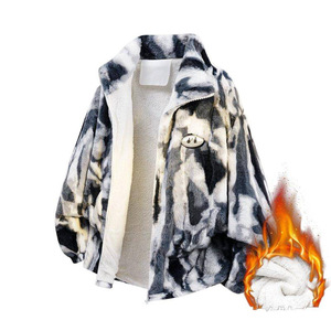 Giacca Bomber da Uomo <span class=keywords><strong>NASA</strong></span> di Alta Qualità in Lana d'Agnello e Cotone, Invernale, Foderata in Pile, Spessa e Calda, Stile Streetwear - Product Image 1