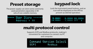 Alimentation électrique CC programmable à sortie unique 80V 5A 100W avec interfaces USB SENSE RS232 RS485 pour utilisation industrielle, test d'énergie nouvelle - Product Image 4