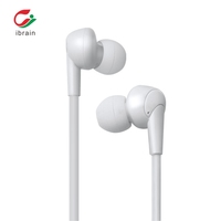 Écouteurs intra-auriculaires filaires Ibrain FC26 EMF sans rayonnement, avec tube d'air, Type-C, pour téléphone et tablette