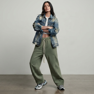 Pantalones Deportivos de Pierna Ancha a la Moda, Holgados, Sueltos y Cómodos para Mujer - Product Image 1