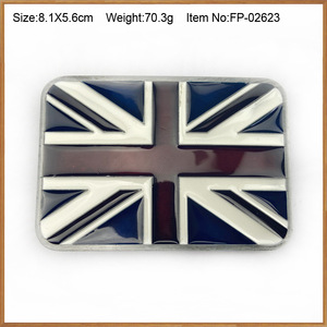 卸売ファッション亜鉛合金英国国旗ベルトバックルヴィンテージウエスタンデニムベルトバックル男性用女性用アクセサリー - Product Image 2