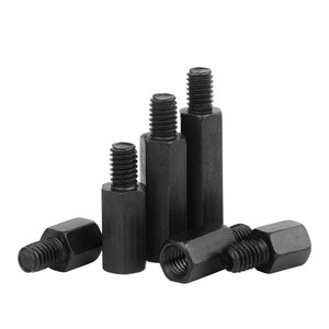 Separador hexagonal negro PCB placa base hexagonal macho hembra espaciador acero al carbono M3 M4 espaciador hexagonal de acero negro - Product Image 3