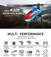 WLtoys 4CH K200 Drone RC à hélice unique sans ailerons, gyroscope 6G 6 axes, maintien d'altitude, hélicoptère RC