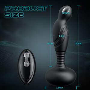Vibrateurs anaux télécommandés Sex toy masculin Masseur de prostate point <span class=keywords><strong>G</strong></span> Plug anal vibrant à chocs électriques pour hommes Gay Women - Product Image 6