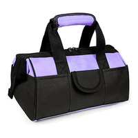 Double fermeture éclair facile à transporter pour sac à outils en polyester 600D imperméable à dessus ouvert