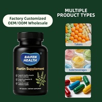 Capsules de Fisetine, Quercétine et Apigénine – Complément Antioxydant Naturel à Marque Blanche OEM/ODM pour le Soutien Immunitaire et Anti-Âge des Adultes
