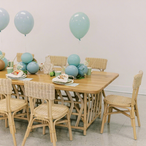 Silla Infantil Montessori Moderna Hecha a Mano de Ratán, Asiento de Mimbre Natural Seguro para Exteriores, para Fiestas de Cumpleaños, Jardín de Infancia y Hogar - Product Image 1