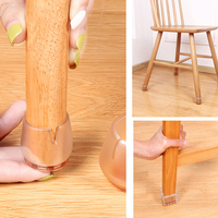 Couvre-pieds de meubles transparents en feutre autocollants, couvre-pieds de table, glisseurs et patins pour sols en bois, coussinets ronds pour pieds de chaise, largeur 16-40 mm
