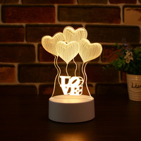 Lampe décorative créative amovible pour maison intelligente, panneau de messages en acrylique Rechargeable par Usb, veilleuse Led