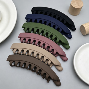 Shily&OS Fermagli per capelli opachi a croce e a banana, Fermacoda verticale grande, Clip a ganascia di squalo per coda alta da donna, All'ingrosso - Product Image 6