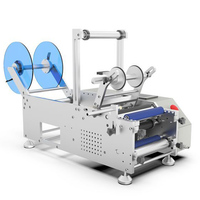 Appareil d'étiquetage manuel de bureau YIMU, machine d'étiquetage semi-automatique électrique pour bouteilles rondes
