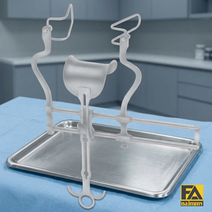Écarteur abdominal Balfour 47x80mm en acier inoxydable, instrument chirurgical gynécologique certifié CE Classe II, manuel - Product Image 4