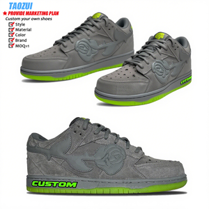 Scarpe personalizzate con logo notturno luminoso di marca alla moda Sneakers da uomo in camoscio comode Sneakers da basket Casual personalizzate - Product Image 4