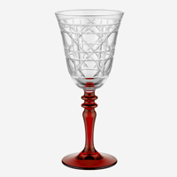 Verre à vin gobelet à pied coloré de 300 ml, design classique, gravé à la main, pour décoration de mariage