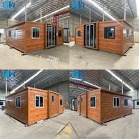 Watermerk gecertificeerd 20ft 40ft kant-en-klare prefab modulaire woning met keuken, badkamer en uitbreidbare containerhuis