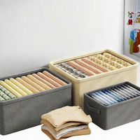 Boîte de rangement pliable en tissu pour vêtements, jeans et pantalons, organiseur de tiroir de placard pliable, cube de rangement
