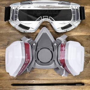 <span class=keywords><strong>2025</strong></span> cao lọc tái sử dụng Silicone Mặt nạ nửa bụi mặt đôi Mặt Nạ Lọc với hộp mực sơn Bìa - Product Image 4