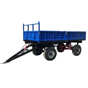 tractor equipment loading 7 tons 4 wheels farm trailer for sale