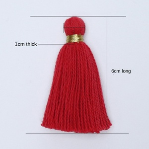 Pampilles en coton pur, accessoires pour vêtements, petite pointes suspendues, fil épais, moelleux, <span class=keywords><strong>sans</strong></span> tête - Product Image 2