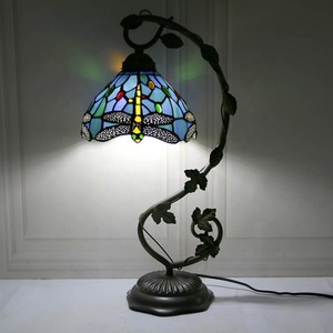 Lampe de table Tiffany LongHuiJing en verre teinté fait main pour la décoration d'hôtel - Vente en gros - Product Image 1