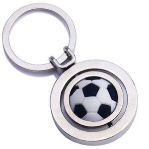 Porte-clés créatif rotatif à 360 degrés en alliage de zinc, basketball, football, golf, 3D, léger, tendance, cadeau commémoratif - Product Image 4