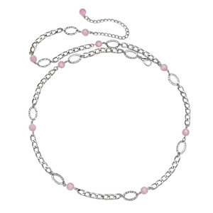 Chaîne de taille de style européen et américain, en alliage de zinc, forme cœur, unisexe, chaîne de corps tendance - Product Image 5