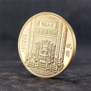 Moneta Dorata Personalizzata <span class=keywords><strong>a</strong></span> Tema Quadrifoglio con Tecnica di Placcatura, Augura Molti Anni di Salute, Amore <span class=keywords><strong>e</strong></span> Felicità, Regalo - Product Image 1