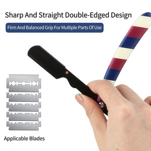 <span class=keywords><strong>Rasoir</strong></span> manuel de style <span class=keywords><strong>ancien</strong></span> en acier inoxydable tondeuse à cheveux rayé pliant porte-couteau de coiffure <span class=keywords><strong>rasoir</strong></span> de rasage pour hommes - Product Image 4